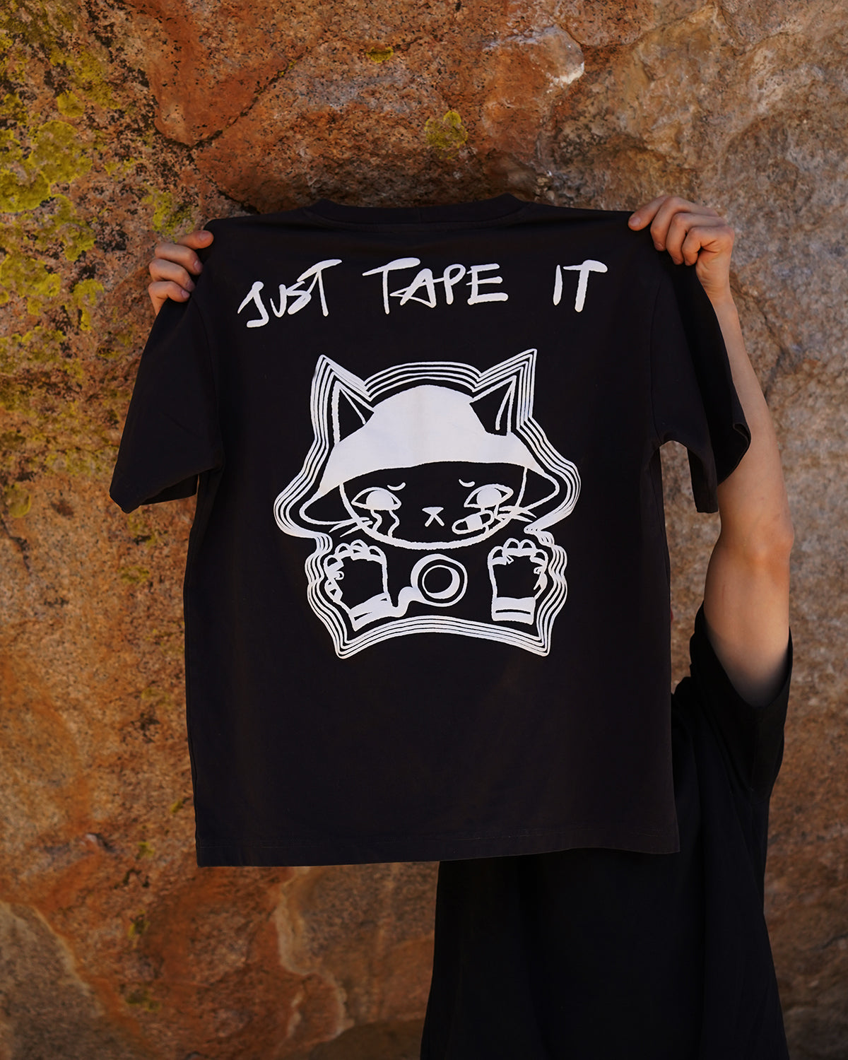 Just Tape It | Oversized Tee | Charcoal