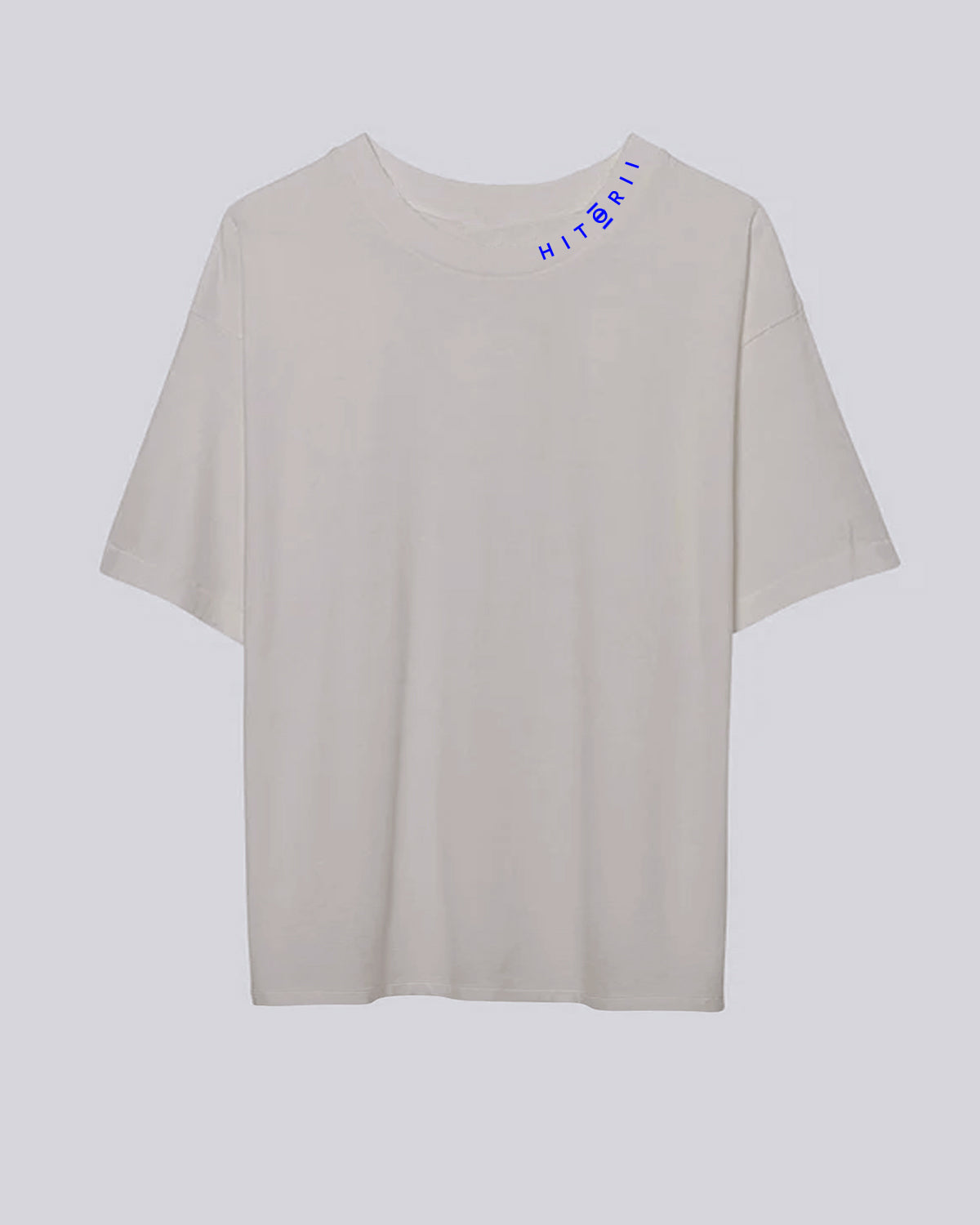 Don't Look | Boxy Tee | Gray + Blue