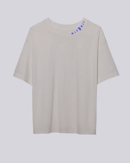 Don't Look | Boxy Tee | Gray + Blue