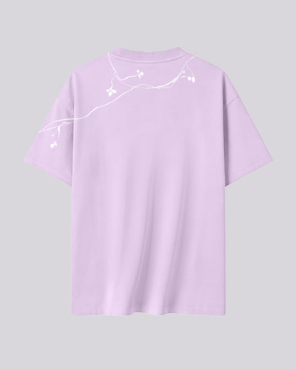 Entangled Fragaria | Oversized Tee | Lilac
