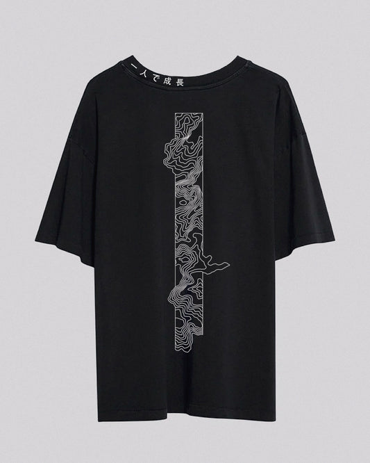 Solo Growth | Oversized Tee | Charcoal