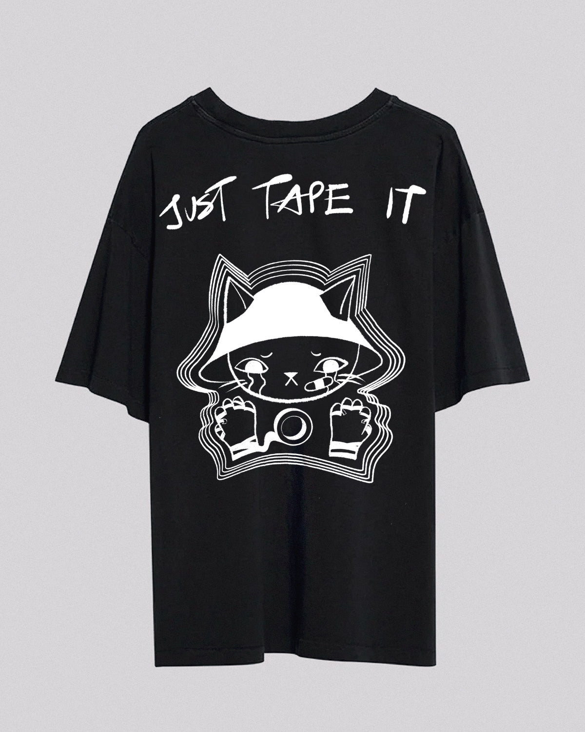 Just Tape It | Oversized Tee | Charcoal