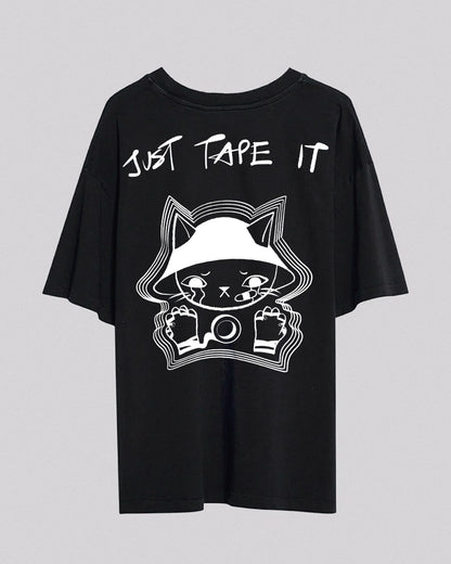 Just Tape It | Oversized Tee | Charcoal