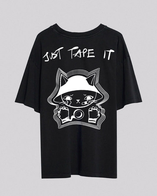 Just Tape It | Oversized Tee | Charcoal