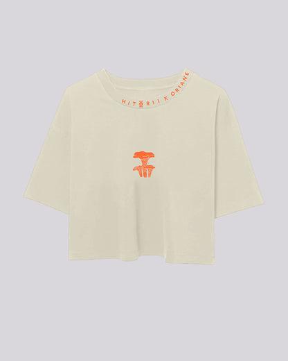 Oriane Chanterelle | Crop Tee | Sand
