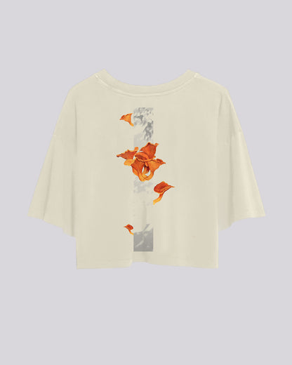 Oriane Chanterelle | Crop Tee | Sand