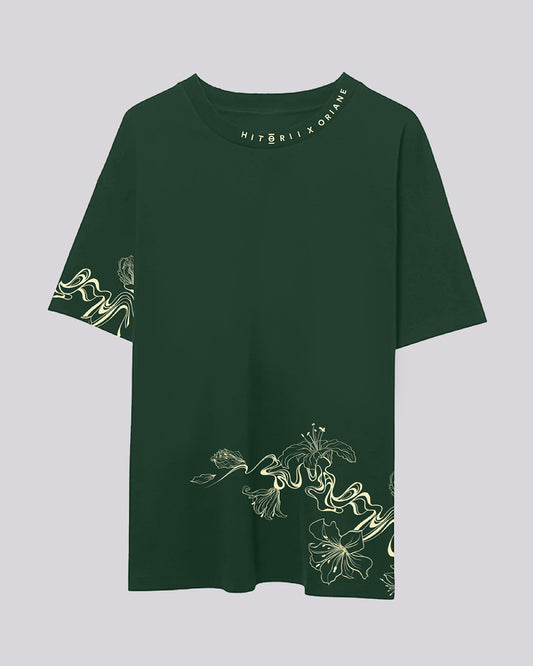 Oriane Lily | Oversized Tee | Forest Green