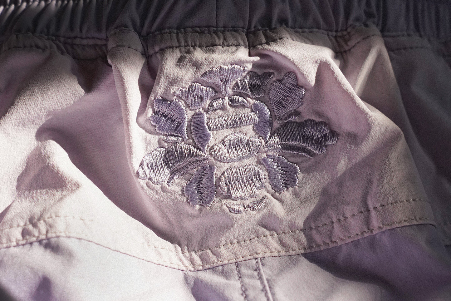 Comp Shorts | Mist | Peonies