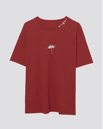 彼岸花 (Higanbana) | Oversized Tee | Maroon