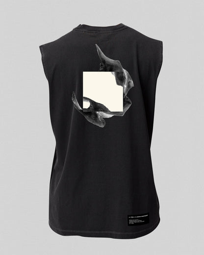Protean Muscle Tank /// Oversized Vintage Black /// Hitorii x Joseph Westrupp