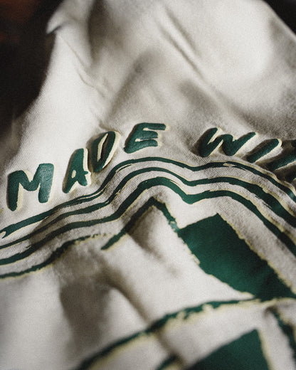 Trash Like Your Footwork | Oversized Tee | Cream
