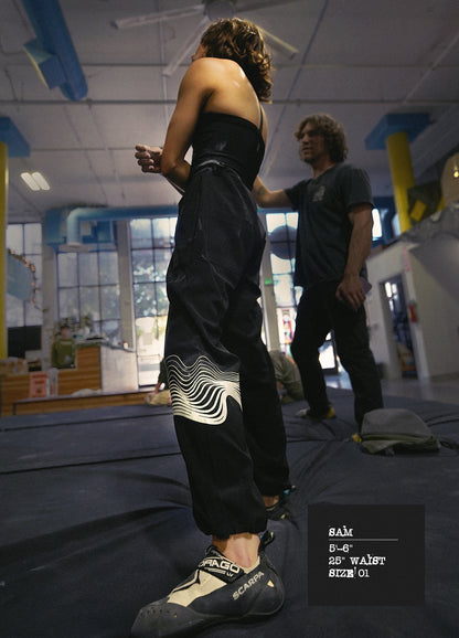Bouldering Pants | Black | Waves | Previous Batch