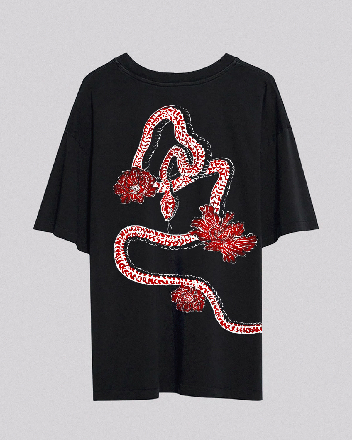 Year of the Snake | Oversized Tee | Vintage Black